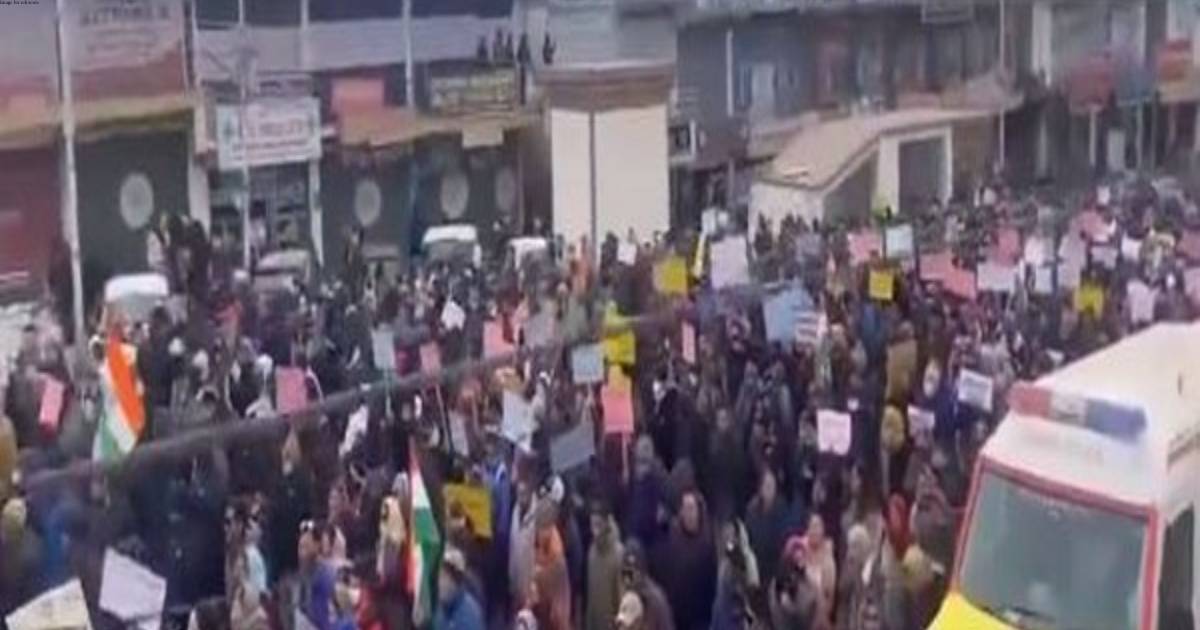 Amid freezing cold, march in Ladakh for statehood
